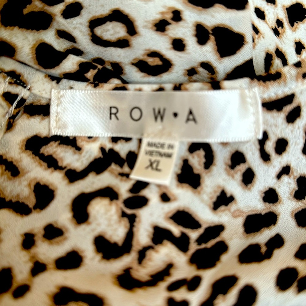 ROW A XL gorgeous leopard print dress! New never worn, removed tags.